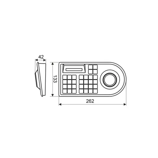 RS485 旋轉攝影機 快速球 控制鍵盤 監視器 SPEEDDOME 鍵盤：圖片 3