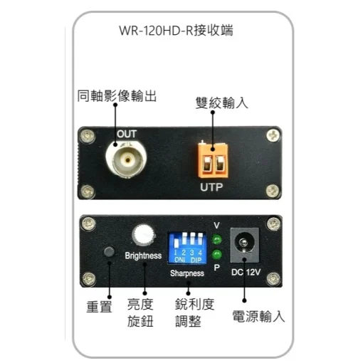 主動式 AHD TVI CVI 雙絞線 接收器 抗干擾 防雷擊 網路線 雙絞線傳輸器 監視器 DVR 周邊：圖片 3
