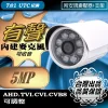 有聲 5MP 監視器 鏡頭 AHD TVI 500萬畫素 夜視 LED 紅外線 防水 攝影機 防盜 監控 台灣出品