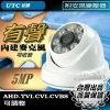 有聲 5MP 半球 監視器 鏡頭 AHD TVI 500萬畫素 夜視 LED 紅外線 攝影機 吸頂型 防盜監控 台灣出品