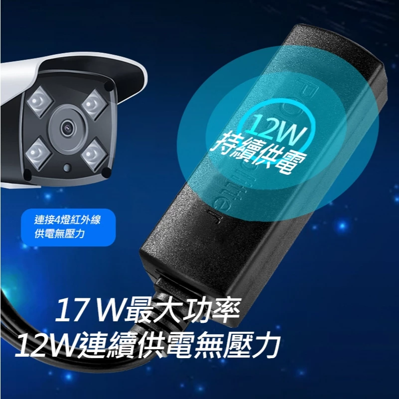 10入 POE 分離器 監視器 隔離型 帶隔離 PD 供電 模組 標準 48V轉12V 可種接頭可選:圖片 6